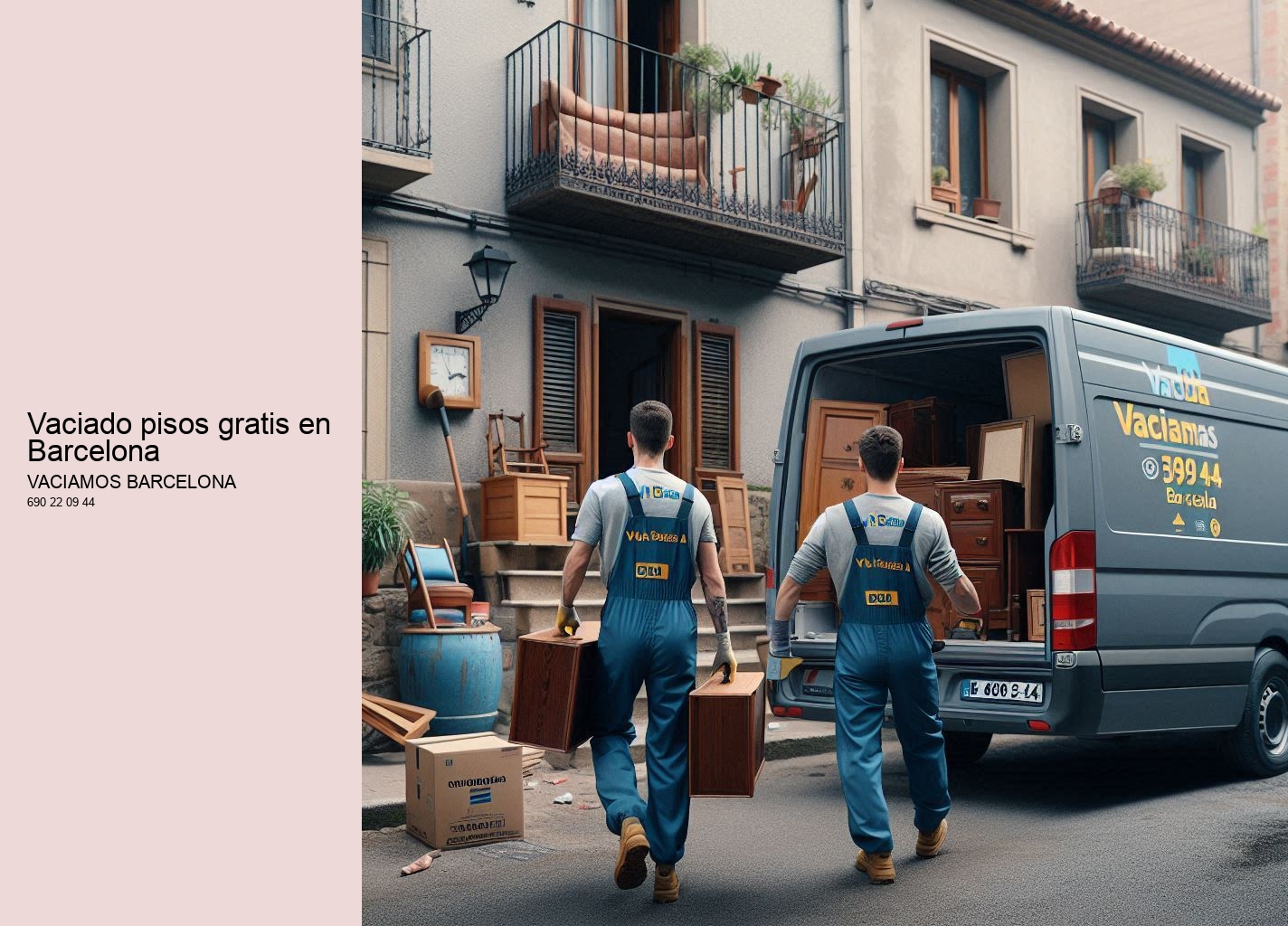 Vaciado pisos gratis en Barcelona