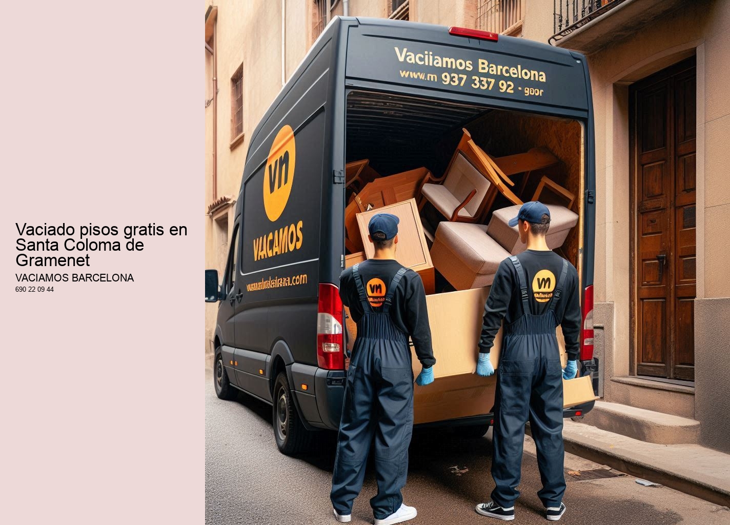 Servicio de mudanzas y vaciado de muebles